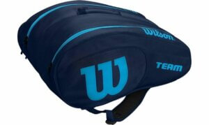 Sac de padel bleu marine et turrquoise de la Wilson reference WRZ608100