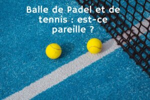 2 balles jaune sur un terrain bleu et près d'un filet