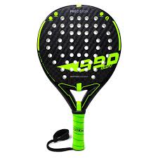 raquette de Padel junior de couleur noir et vert fluo